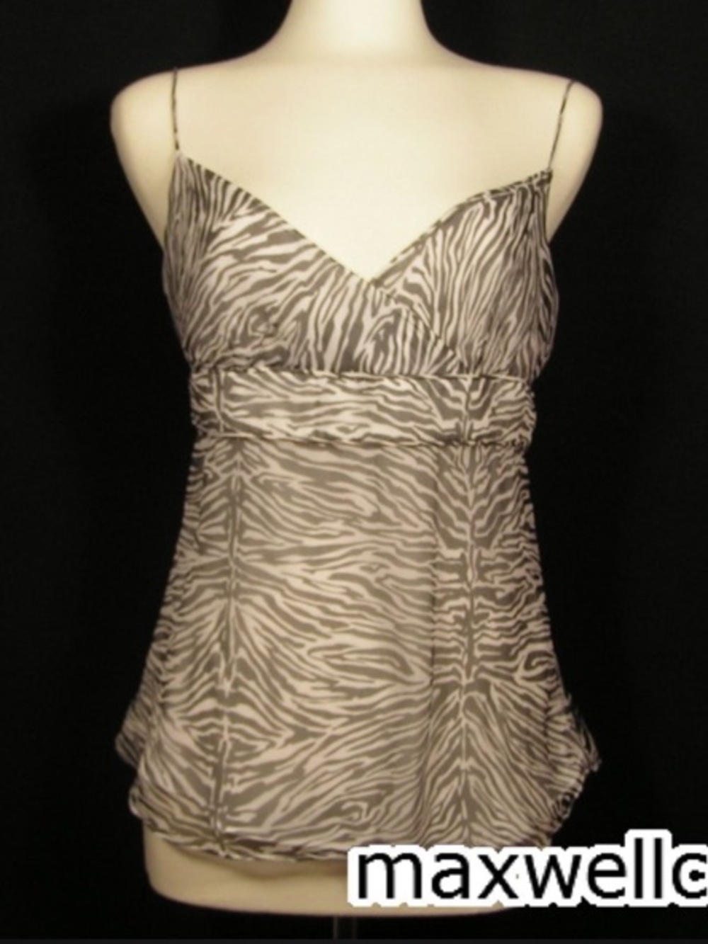 J CREW ANIMAL PRINTED 100% SILK New With Tags Zebra crinkle surplus crossover 4